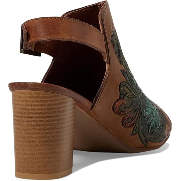 Roper Western Cowgirl Embossed Leather Sandals NEW NIB Size 5.5 $100 MSRP - Picture 6 of 6